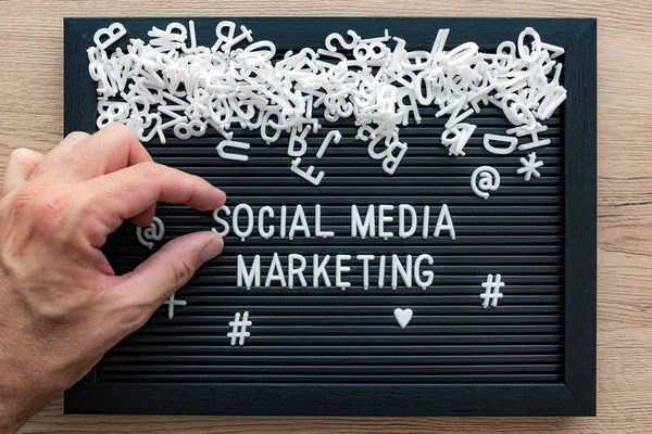 Social media marketing koncept — Stockfoto