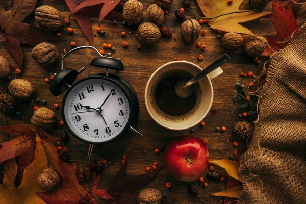 Herbstliche Kaffeezeit — Stockfoto