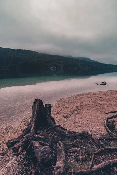 Bohinj Gölü 'nde şafak söküyor — Stok fotoğraf