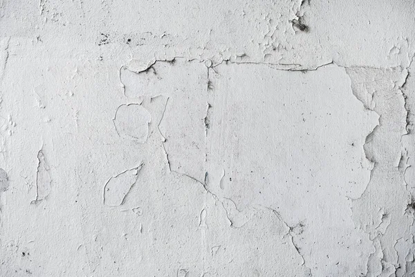 Texture Blanche Grunge Mur Altéré Avec Peinture Décollant Surface Motif — Photo