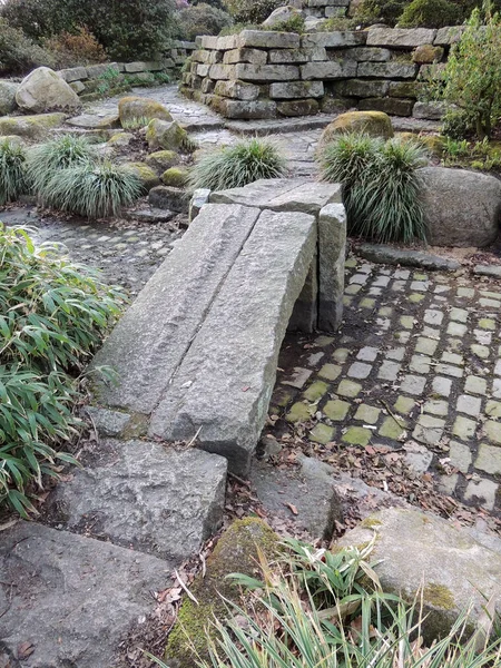 Felsiger Garten Japanischen Stil — Stockfoto