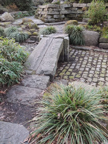 Ιαπωνικά Στυλ Κήπο Βραχώδη — Φωτογραφία Αρχείου
