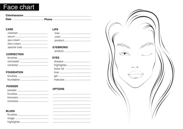 Femmes face chart en noir et blanc — Photo