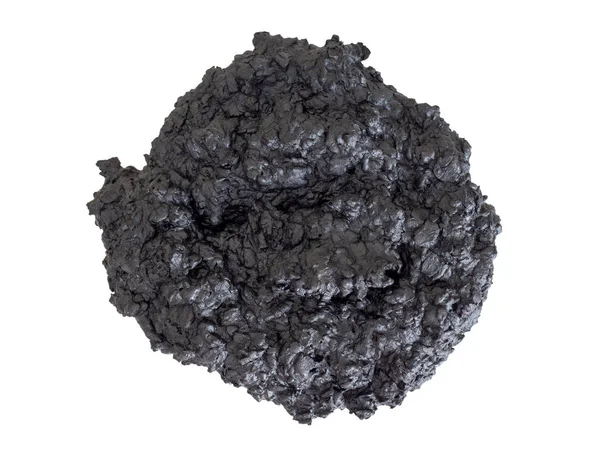 Burned biscuit - black charcoal, home baking fail, failure. Forgotten in oven. Isolated on white. — Stock Photo, Image