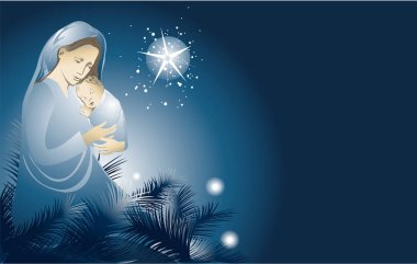 Kutsal Aile ile doğum sahnesi