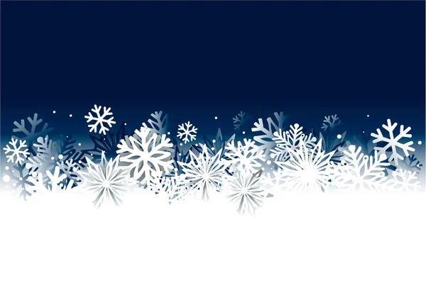 Weihnachten Abstrakten Hintergrund Mit Schnee Und Sternen — Stockvektor