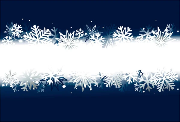 Christmas Abstract Background Snow Stars — Stock Vector