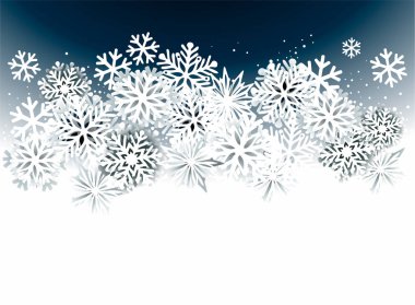 Kar taneleriyle soyut Noel arkaplanı
