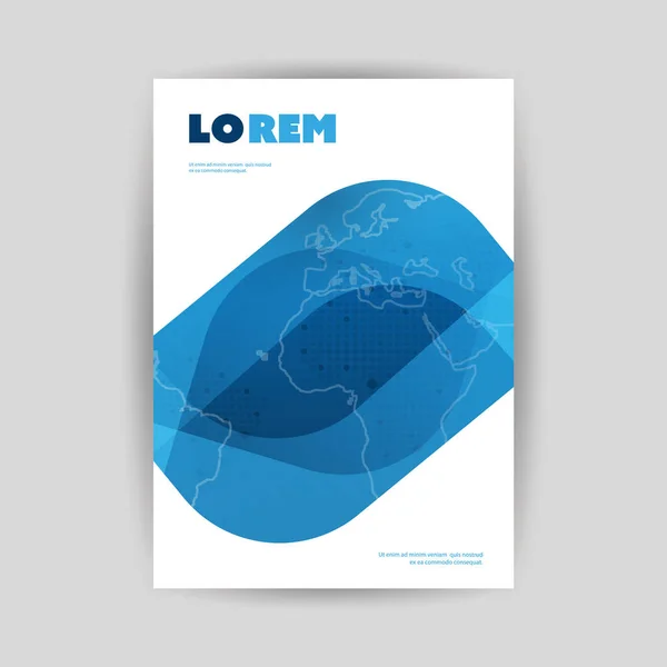 Moderne stijl Flyer of dekking ontwerp voor uw bedrijf - toepassing voor rapporten, presentaties, plakkaten en Posters — Stockvector