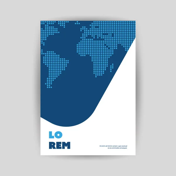 Folheto de estilo moderno ou design de capa para o seu negócio - Aplicável para relatórios, apresentações, placas, cartazes — Vetor de Stock