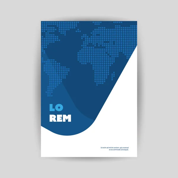 Folheto de estilo moderno ou design de capa para o seu negócio - Aplicável para relatórios, apresentações, placas, cartazes — Vetor de Stock