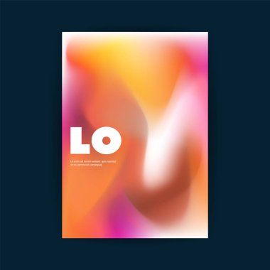 Renkli el ilanı ya da soyut, bulanık desen - raporlar, sunumlar, posterlerini açmaları, posterler için uygulanabilir - yaratıcı vektör şablonu ile işiniz için kapak tasarımı