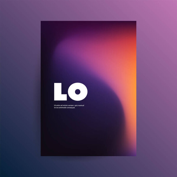 Colorful Flyer or Cover Design for Your Business with Abstract Blurred Pattern - Applicable for Reports, Presentations, Placards, Posters