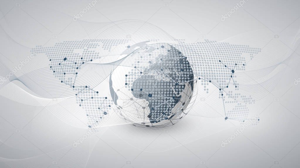 Global Networking Cloud Computing 201084992 - WDRFree Vector illustration of Global Networking Cloud Computing 201084992