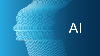 AI, derin öğrenme ve geleceğin teknolojisi konsept tasarımı