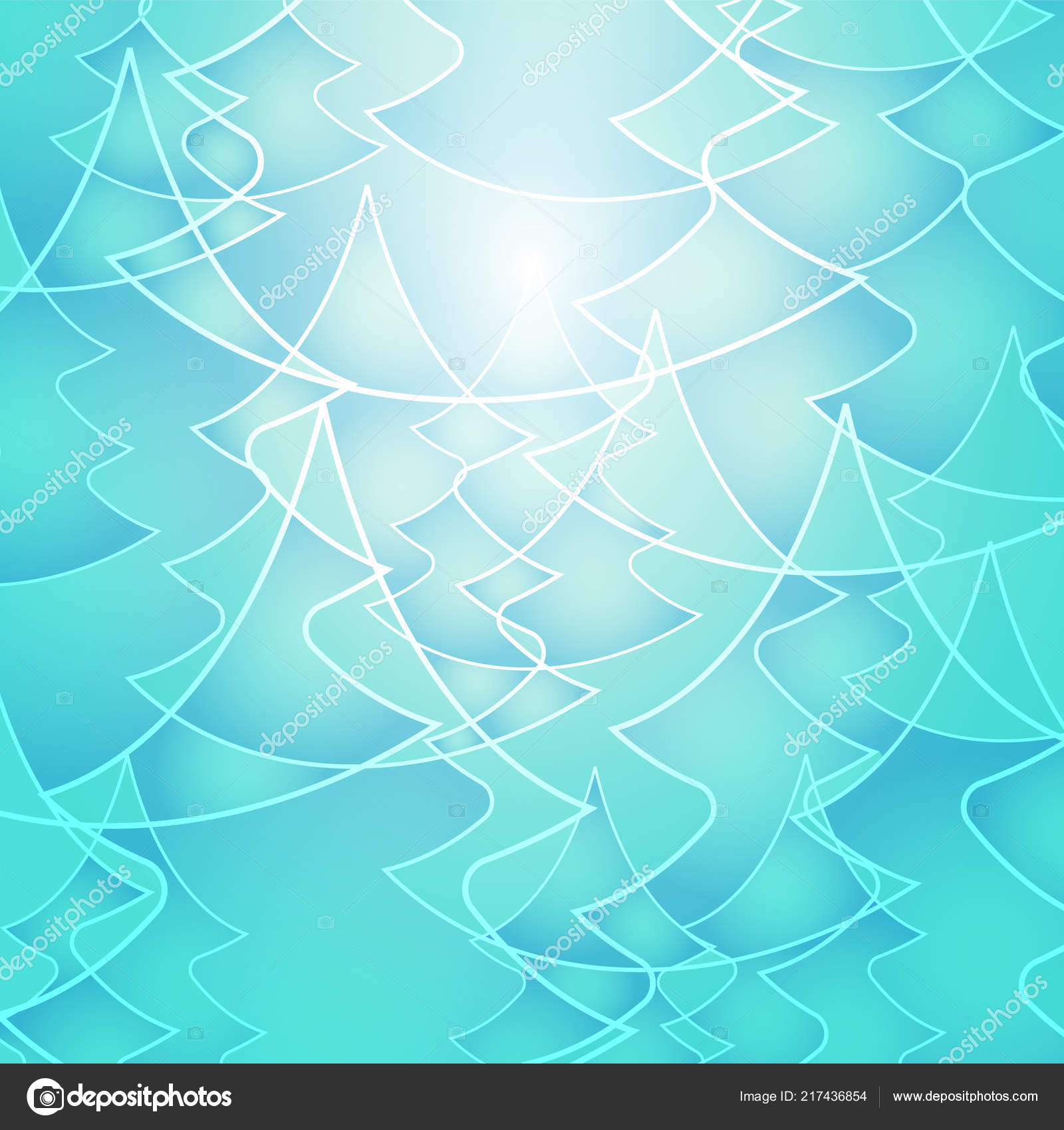 abstract bright christmas tree