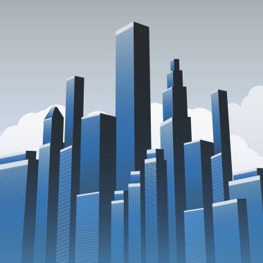 Metropolis - kentsel Cityscape vektör tasarımı