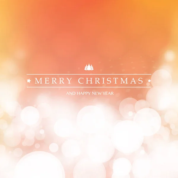 Kleurrijke Happy Holidays, Merry Christmas wenskaart met label op een sprankelende wazige achtergrond — Stockvector