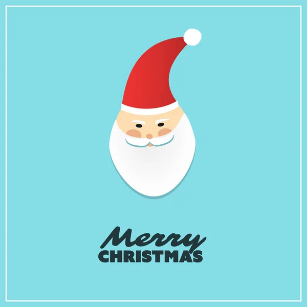 Plantilla de diseño de tarjetas de felicitación de Navidad con Santa Claus — Vector de stock