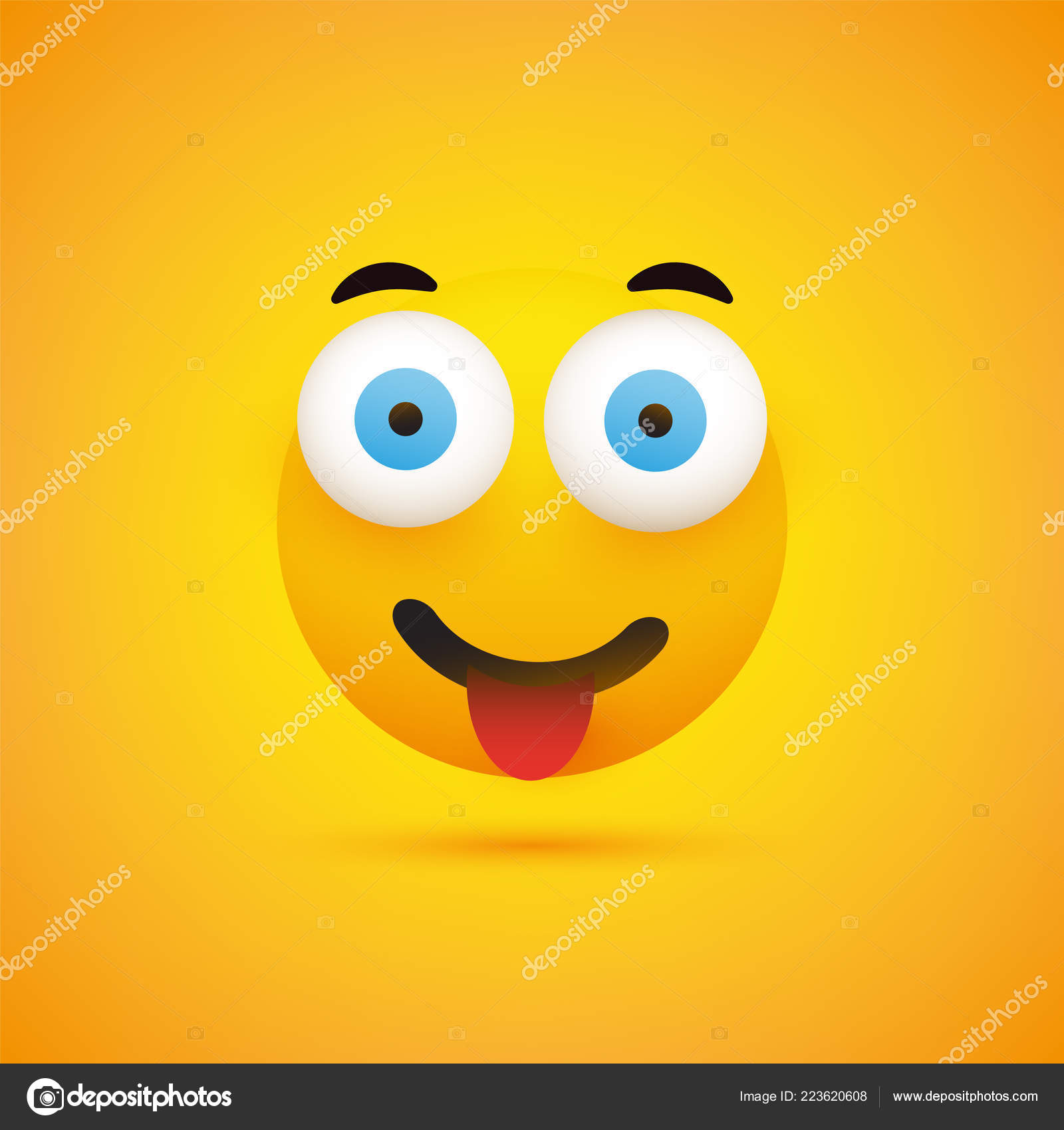 Emoticon Bonito Com Cabelo Verde - Emoji - Vector a Ilustração