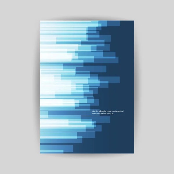 Flyer ou design de couverture avec motif lumineux abstrait — Image vectorielle