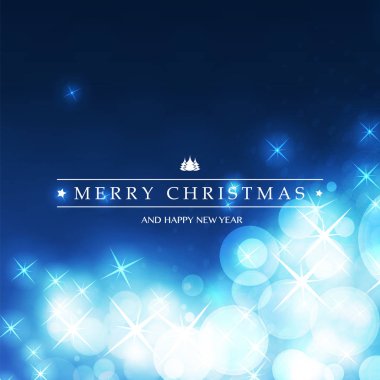 En iyi dilek - renkli Modern tarzı mutlu tatiller, neşeli Noel tebrik kartı ile parlak bir arka plan bulanık etikette 