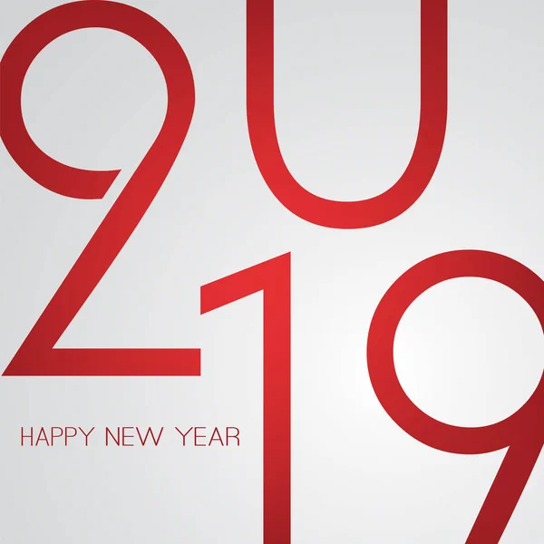 En iyi dilek - Retro tarzı mutlu yeni yıl tebrik kartı veya arka plan, yaratıcı tasarım şablonu - 2019 — Stok Vektör