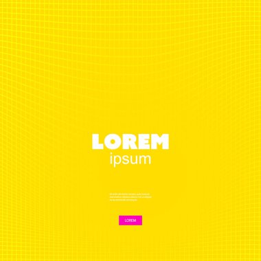 Optik illüzyon - 3d vektör çizim ile sarı dalgalı çizgili desen arka plan 