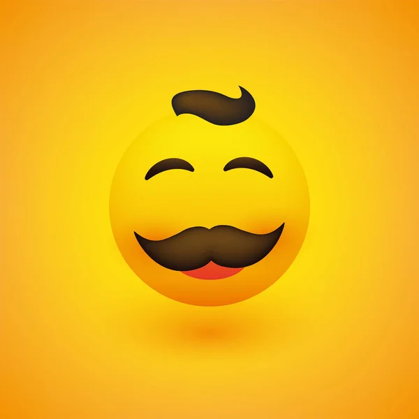 Emoji Sorridente Emoticon Masculino Feliz Simples Com Óculos