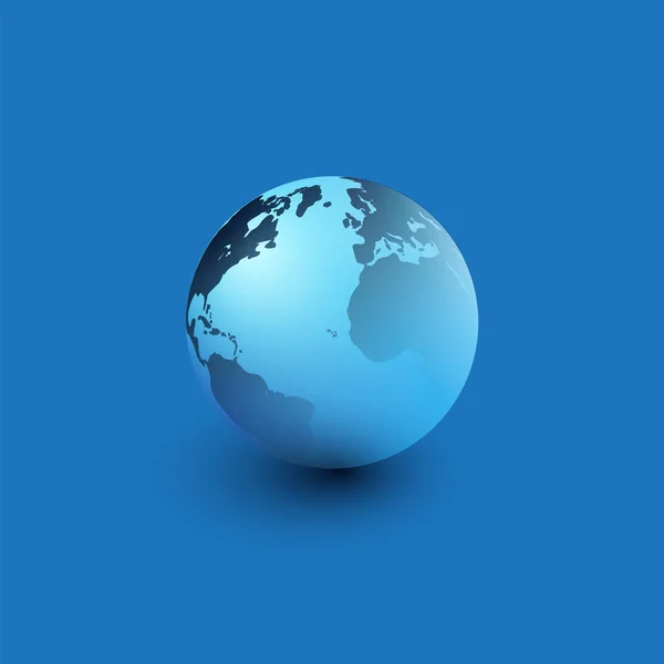 Earth Globe Design Negocios Globales Tecnología Concepto Globalización Plantilla Vectorial — Archivo Imágenes Vectoriales