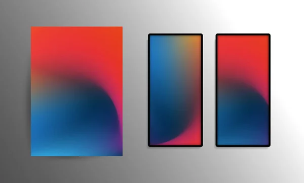 Papel Parede Abstrato Para Telefone Inteligente Tablet Moderno Progressivo Colorido — Vetor de Stock