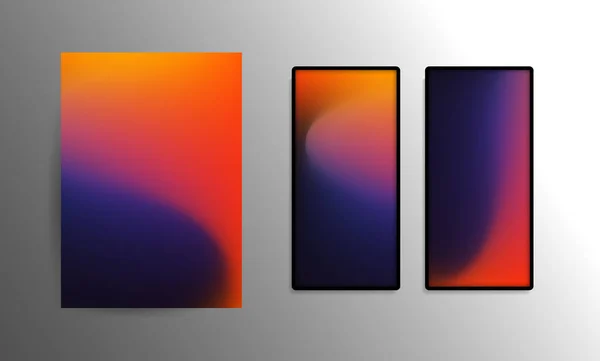 Papel Parede Abstrato Para Telefone Inteligente Tablet Moderno Progressivo Colorido — Vetor de Stock