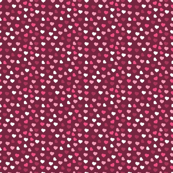 Абстракция Бесшовный Белый Фиолетовый Розовый Сердца Шаблон Открытка Дню Святого — стоковый вектор