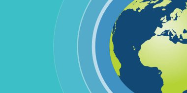 Dünya tasarım - Global iş, teknoloji, küreselleşme kavramı, vektör kalıp toprak 