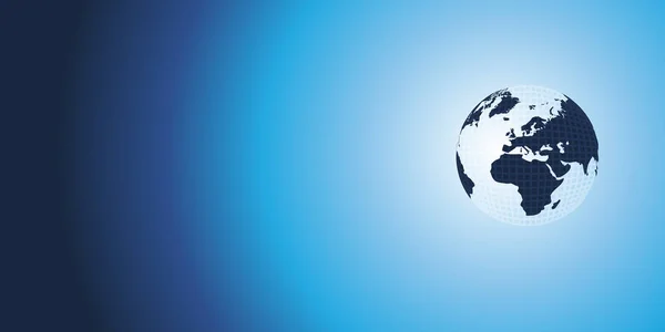 Earth Globe Design Globales Geschäft Technologie Globalisierungskonzept Vektorschablone — Stockvektor