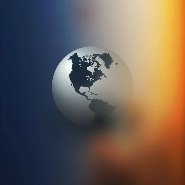 Présentation Colorée Globe Terrestre Applicable Pour Éco Mondialisation Les Affaires — Image vectorielle