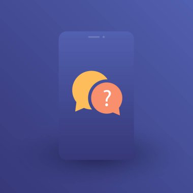 Sohbet Uygulaması Logo Tasarım Konsepti - Sosyal Ağ - Global Mobil İletişim, Sohbet, Online Mesajlaşma Uygulaması ile İnternette Sohbet