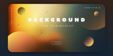 Uzay - Soyut Renkli Minimal Geometrik Desen Arka Plan Şablonu, Degrade Şekiller Kompozisyonu, Fütüristik Poster veya Açılış Sayfası Tasarımı - Vektör İllüstrasyon