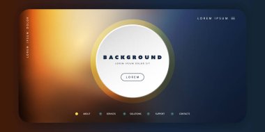 Uzay - Bulanık Degrade Doku, Fütüristik Poster veya Açılış Sayfası Tasarımı ile Soyut Renkli Minimalist Arka Plan Şablonu - Vektör İllüstrasyon