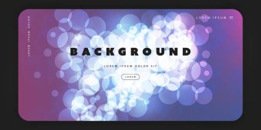 Soyut Köpüklü Beyaz ve Mor Desen Arka Plan Şablonu, Degrade Şekiller Kompozisyonu, Poster veya Açılış Sayfası Tasarımı - Vektör İllüstrasyon