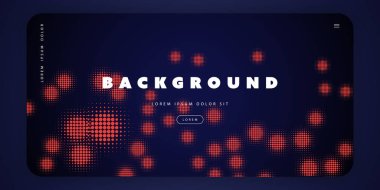 Soyut Benekli Kırmızı ve Mor Desen Arka Plan Şablonu, Degrade Şekiller Kompozisyon, Poster veya Açılış Sayfası Tasarımı - Vektör İllüstrasyon