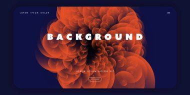 Soyut Renkli Minimal Geometrik Desen Arka Plan Şablonu, Degrade Şekiller Kompozisyonu, Fütüristik Poster veya Açılış Sayfası Tasarımı - Vektör İllüstrasyon