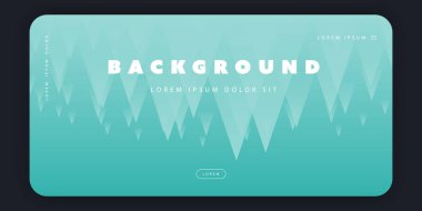 Soyut Minimal Geometrik Desen Arka Plan Şablonu, Degrade Üçgen Şekil Kompozisyonu, Fütüristik Poster veya Açılış Sayfası Tasarımı - Vektör İllüstrasyon