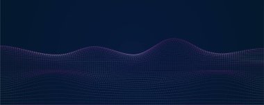 Kesik Çizgilerle Soyut Karanlık Dalgalı Arkaplan