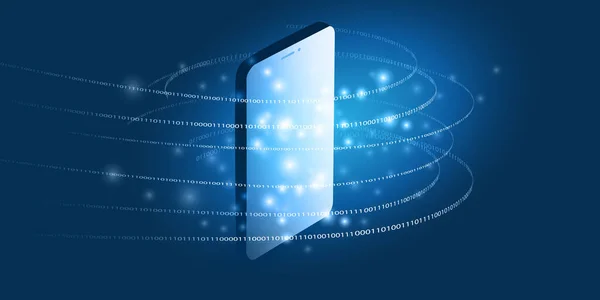 Аннотация Blue Minimal Style Cloud Computing Networks Telecommunications Concept Design — стоковый вектор