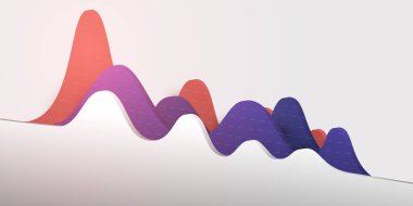 Corona Virüs Enfeksiyonu Dalgaları Renkli Grafiklerle Tasarım