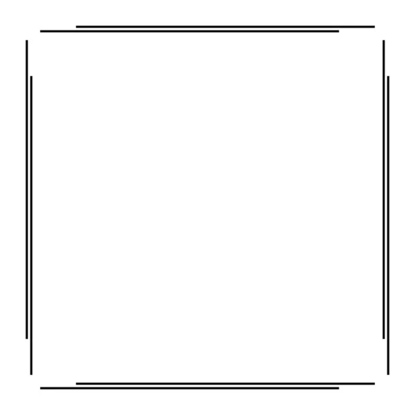 ホワイトに隔絶されたブラックの幾何学的フレーム 幾何学的アール デコ様式の招待カード フライヤー用テンプレート ラインアートベクトルデザイン — ストックベクタ