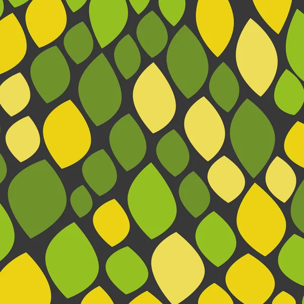 Abstracte Bladeren Bloemblaadjes Patroon Achtergrond Vroege Herfst Seizoensgebonden Wallpaper Vector — Stockvector