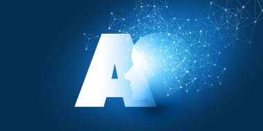 Makine Öğrenme, Yapay Zeka, Bulut Hesaplama ve Ağ Tasarımı A Etiketli, İnsan veya Robot Yüzlü Siluet ve Ağ Ağı Ağı Modeli