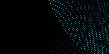 Soyut kıvrımlı noktalar, geometrik desenler siyah arkaplanda dalga şeklinde kıvrımlar oluşturuyorlar. Metin için modern stil optik illüzyon tasarımı, posterler, afişler veya modern grafik düzeni için ideal.